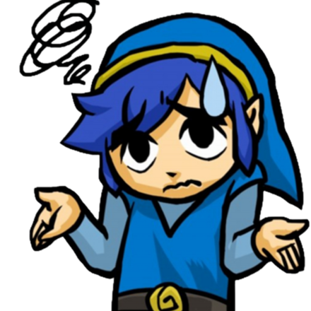 link is blue, for you. because the page isn't loading when you want it to. that's why he's blue